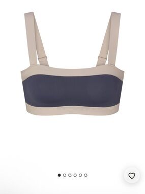 SKIMS Navy and Cream Sling Belt Bag with Adjustable Straps
